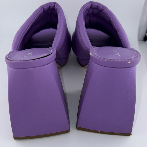 Circus NY Sam Edelman Marlie Platform Block Heel Purple Heel Slide 7.5M NWOB - Picture 4 of 5